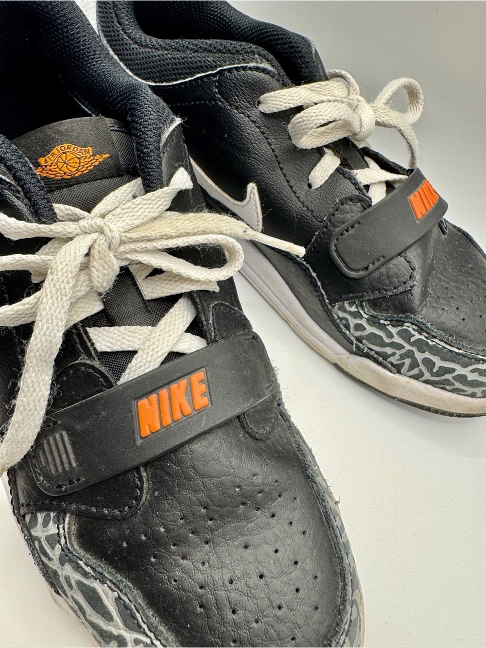 Air Jordan Legacy 312 Low Youth Size 3 Black and Orange Sneakers by Nike